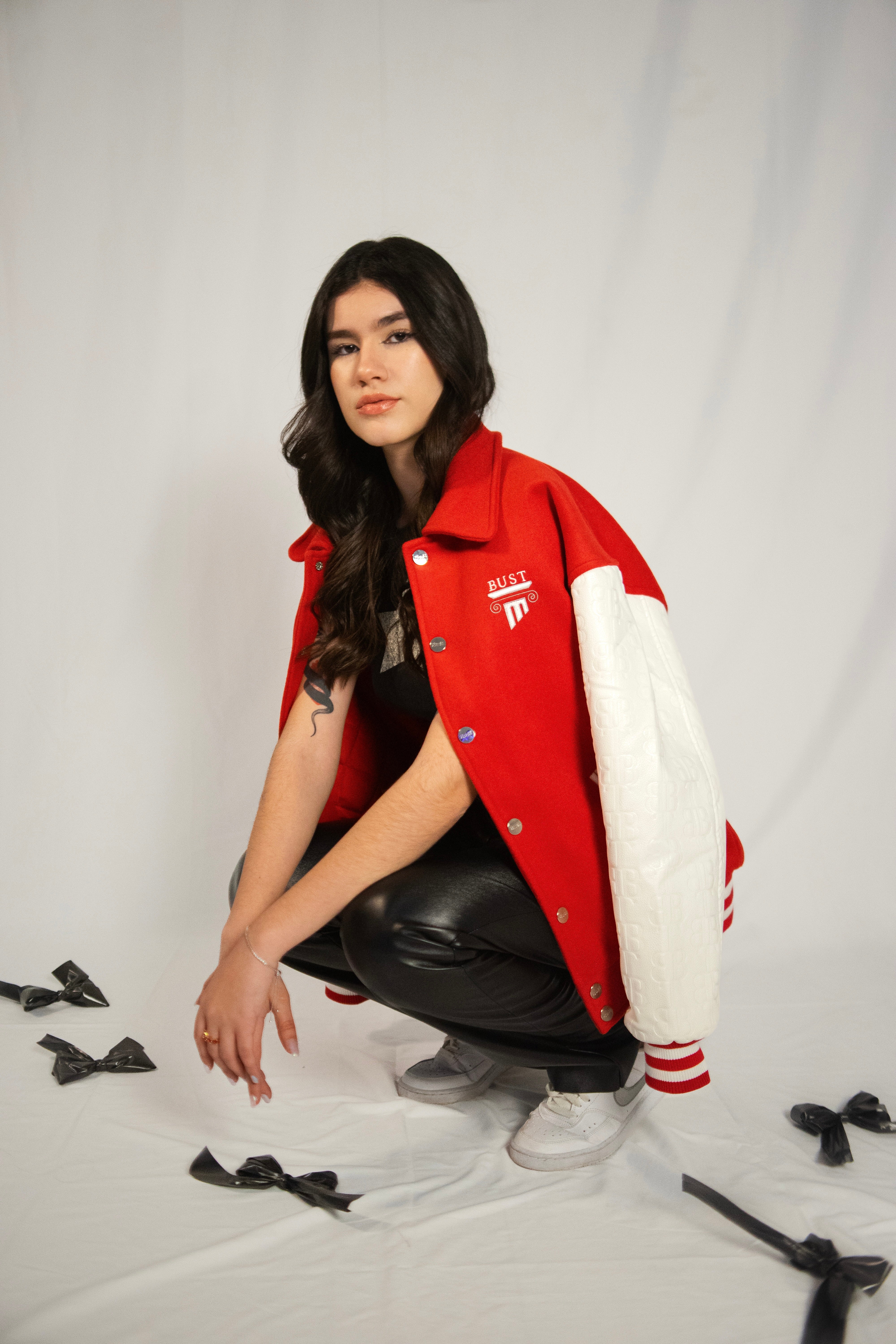 Varsity jacket Greek Red