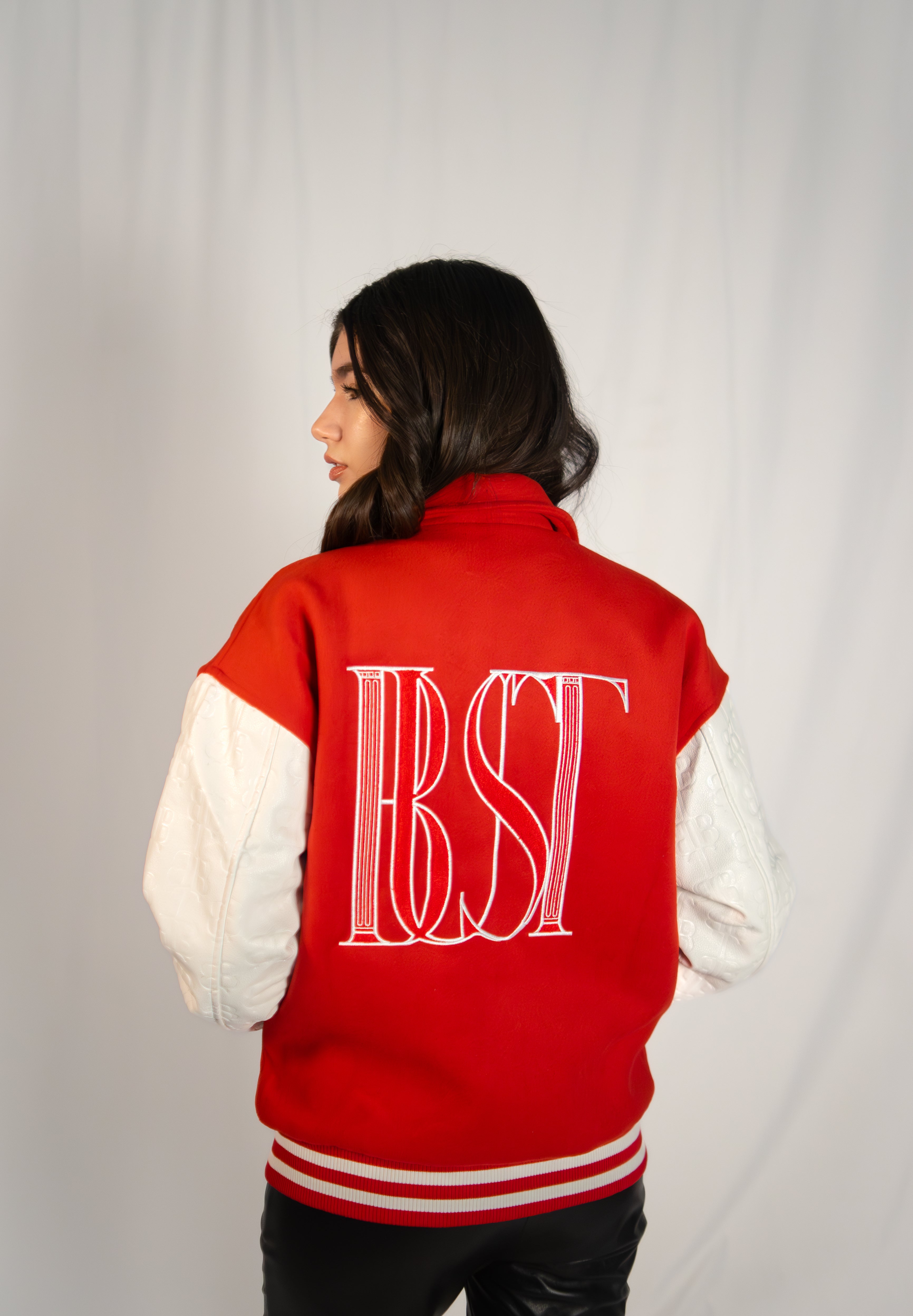 Varsity jacket Greek Red